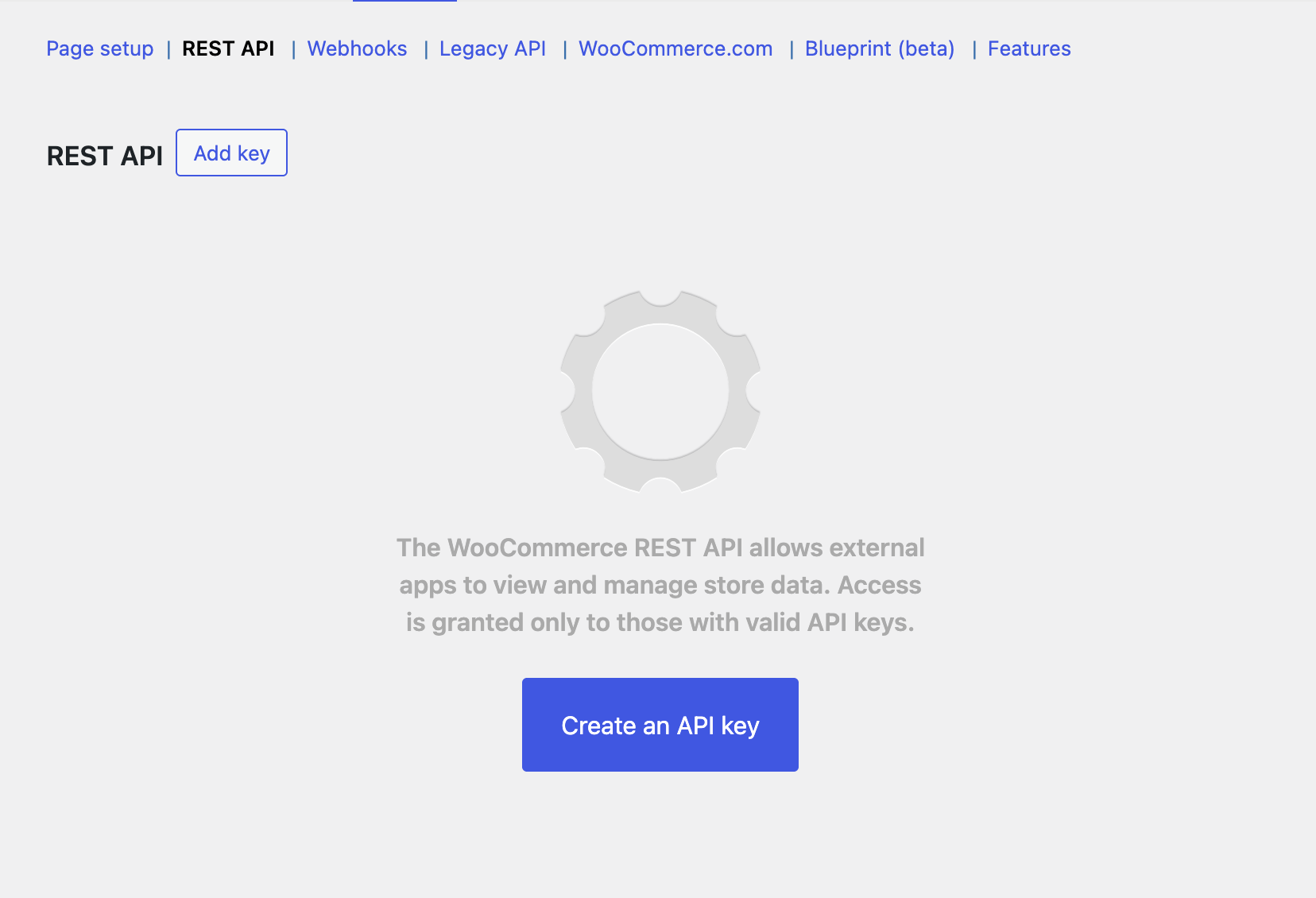 Создание API-ключа WooCommerce