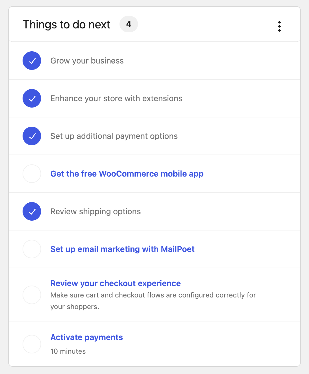 Чек-лист настройки магазина WooCommerce